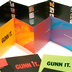 Gunn Design Brochure system of one card, 2 4 page brochures and one 12 panel accordian brochure